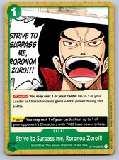 Strive to Surpass me, Roronoa Zoro!!! OP14-036 The Azure Sea's Seven NM
