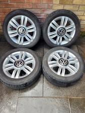 Set of 4 Genuine 15Inch VOLKSWAGEN UP LUPO Alloy Wheels & Tyres 1S0601025A 4x100