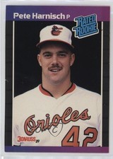 1989 Donruss Rated Rookie Pete Harnisch (*Denotes on Back) #44 0b3