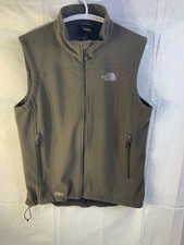 The North Face Dark Green Windwall Fleece Vest Full Zip Machine Wash Size Medium
