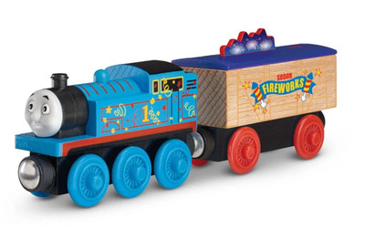 Sodor Celebration Fireworks Train - Thomas & Friends Wooden Railway Cargo CGL53