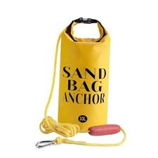 RunNico 500D Sand Anchor for Small Boats,2 in 1 PWC Jet Ski Anchor Yellow-10L