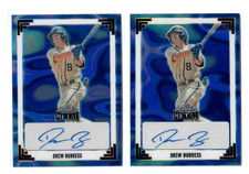 2024 Leaf Metal DREW BURRESS Blue Lava AUTO RC LOT x2 #1/15 & #2/15 AUTOGRAPH