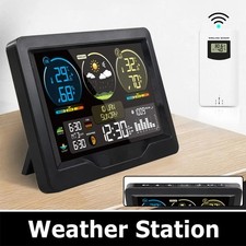 Wireless Indoor Outdoor Weather Station Digital Weather Thermometer Alarm Clock
