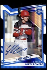 2022 Panini Elite Extra Edition #24 Mikey Romero #/97 Aspirations Die Cut Auto