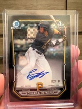 2026 Bowman Edward Florentino Chrome Black X-fractor 1st Prospect 02/10 Auto