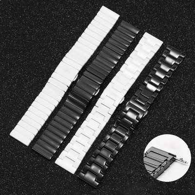 Quick Release Keramik Armband Uhrenarmband Ersatz Armband 14-24mm Uhrenband