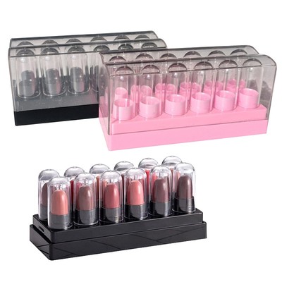 12Pcs Empty Lipstick Tubes Multipurpose Lip Balm Bottles Storage Box For Home~Y