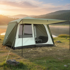 Large 6/8 Person Family Tent with Rainfly and Windproof