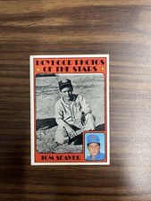 1972 Topps - Boyhood Photos of the Stars Tom Seaver #347 Mets Baseball Crease