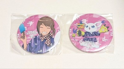 Hikari Yagami & Gatomon Can Badge Digimon Adventure Oedo Onsen Monogatari