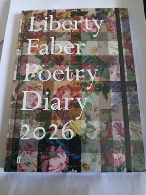 LIBERTY FABRIC FABER POETRY DIARY 2026 NEW SEALED HARD COVER 21 X 15 CM