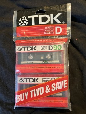 TDK D90 Cassette Pack Of 2