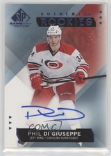 2015-16 SP Game-Used Authentic Rookies Blue Phil Di Giuseppe #208 Auto 7m3