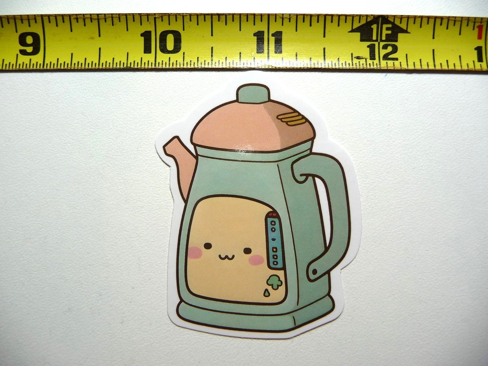 Fancy Coffee Kettle Decal Sticker for Morning Wake Up Fun