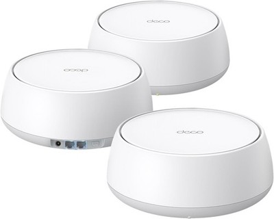 TP-Link Deco BE25 Wi-Fi 7 Mesh (3-Pack) + 2 Wall Mounts - BE5000, Open Box