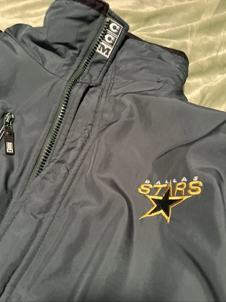 DALLAS STARS CCM Stitched Oversized XL Vintage Zipper Jacket NHL Licensed Coat - Image 3 of 4