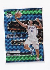 Panini Mosaic Give and Go Prizm Tyrese Maxey #12 76ers NBA Basketball 2025