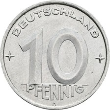 DDR, 10 Pfennig, 1953 A