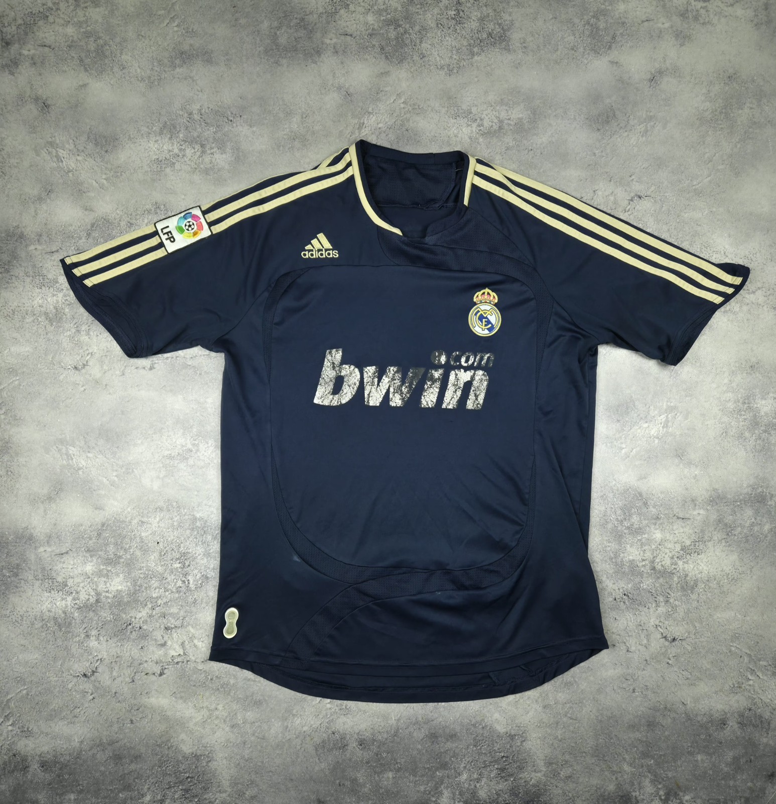 Vintage Adidas Real Madrid Soccer Jersey 2007-2008 Away Football Shirt Size M