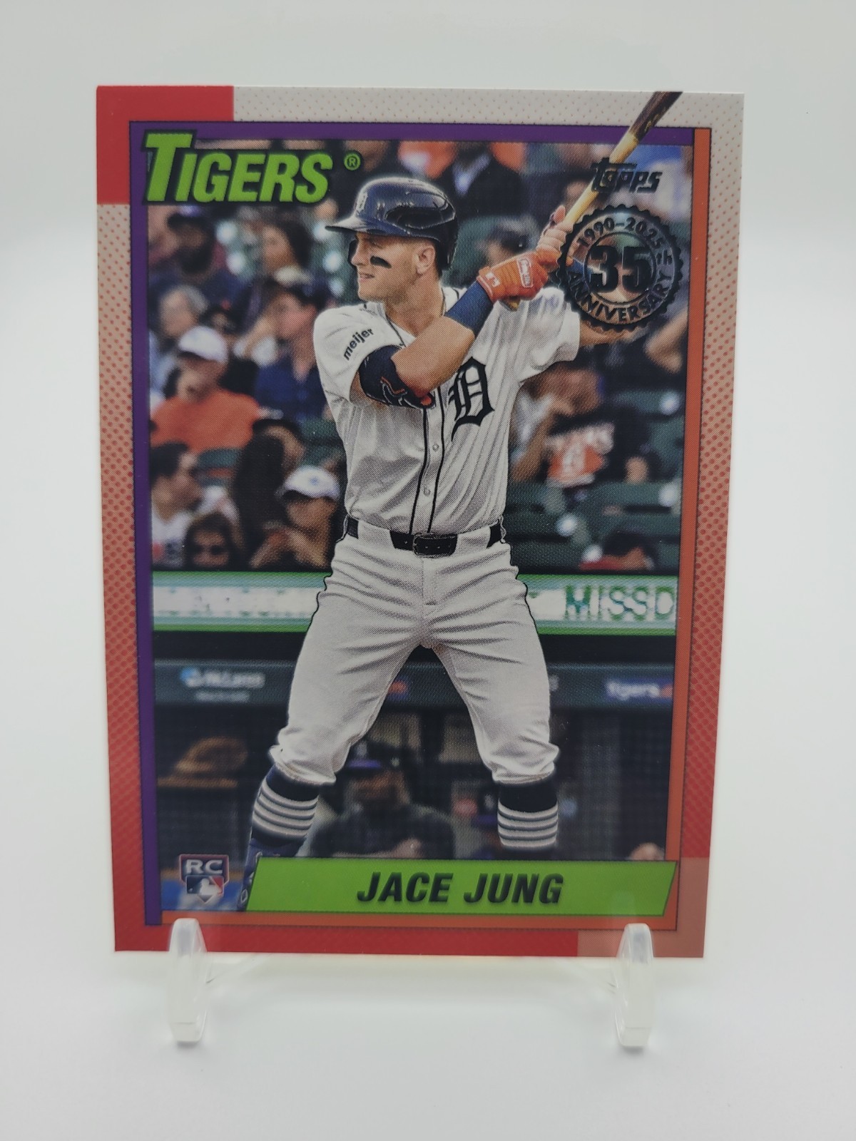 JACE JUNG - 2025 Topps Series 1 1990 Retro Rookie #T90-55 - Detroit Tigers - RC