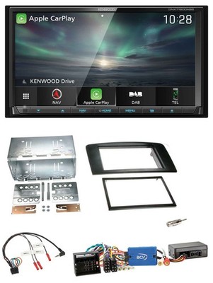 Kenwood Bluetooth USB 2DIN Lenkrad TMC DAB Navigation für Mercedes M-Klasse 2005