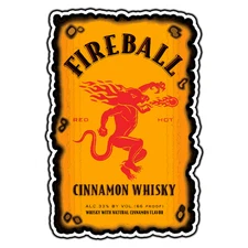 Fireball Logo #1 Sticker Waterproof Vinyl Decal Die-Cut Laptop Car