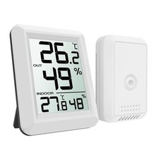 Digital Indoor Outdoor Thermometer Hygrometer Wireless Weather Station Temper...