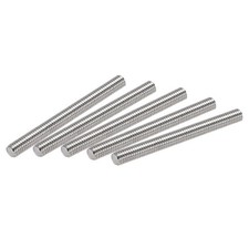 uxcell 10Pcs M6 x 60mm Fully Threaded Rod 304 Stainless x 60mm, Silver