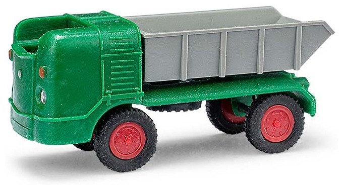 Busch 211002201 - 1/160 / N Multicar M21 Green, Red Rims - New