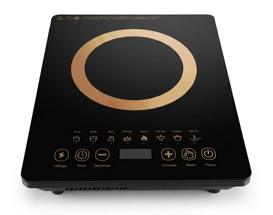 Precision Touch Portable Induction Stove - 8 Cooking Presets & Touch Control