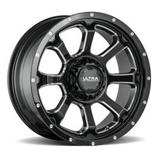 17x9 Ultra 219bm Nemesis Gloss Black Milled Wheels 5x5 12mm Set Of 4