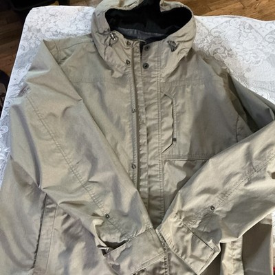 Prana Men s Tan Hooded Water Repellant Full Zip Rain Jacket X-Large