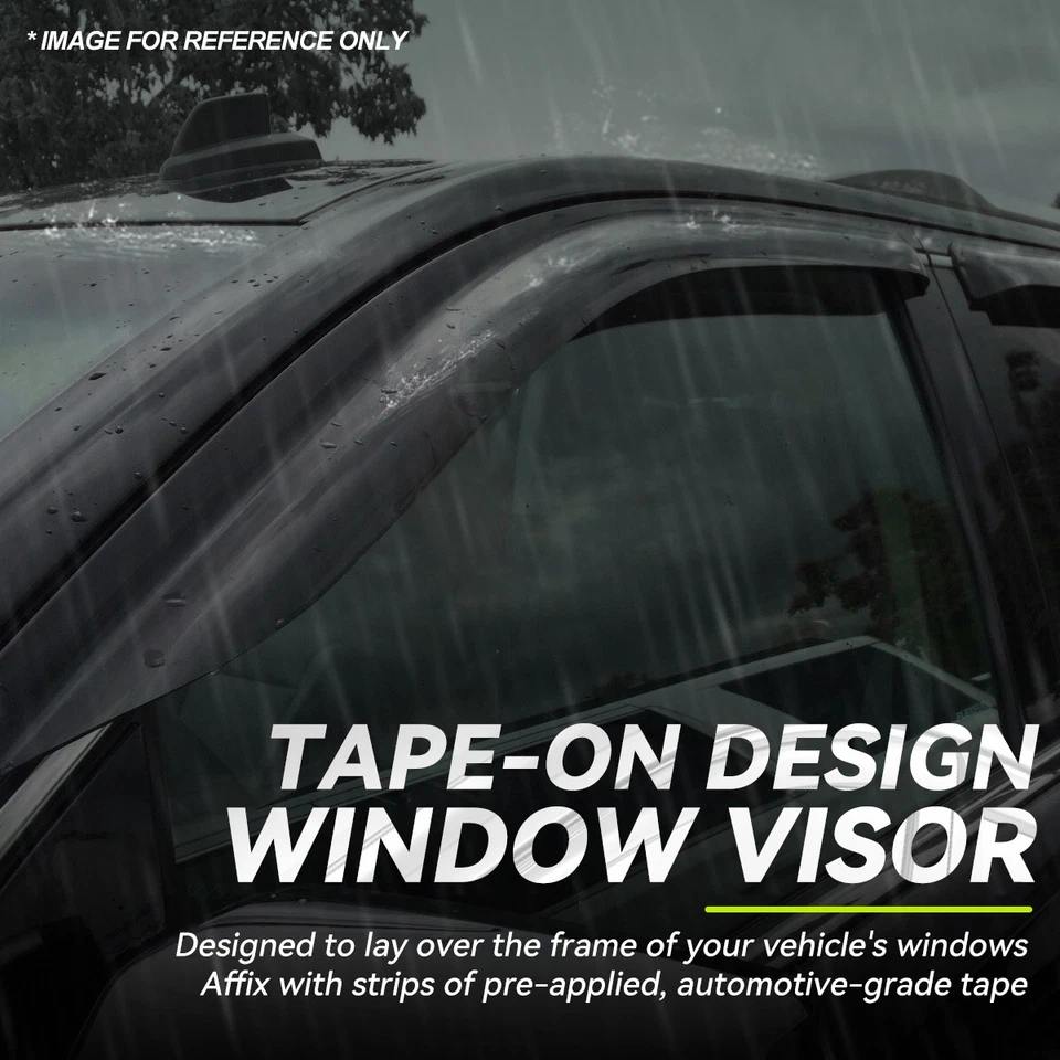 Smoked Acrylic Window Visors Weather Proof for Uplander Montana Terraza 04-08 - Image 3 of 4