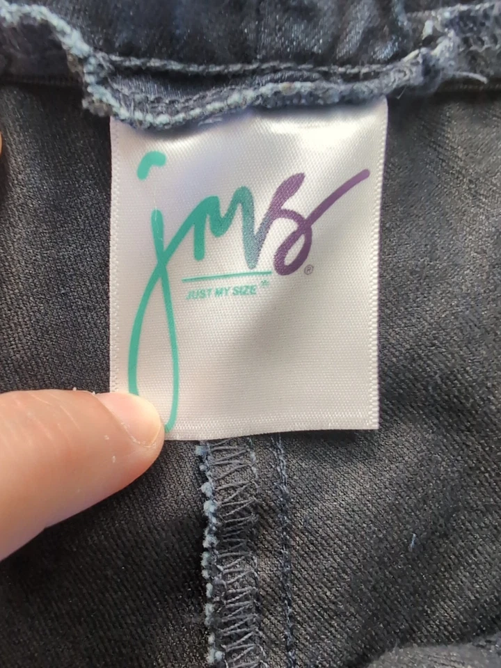 Just My Size Jeans 4x Pull On Elastic Waist Dark Wash - Image 2 of 4