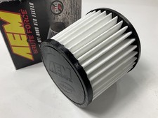 Aem 21-204bf Performance Cold Air Intake Dryflow Air Filter 3.5 Inlet 5 Tall
