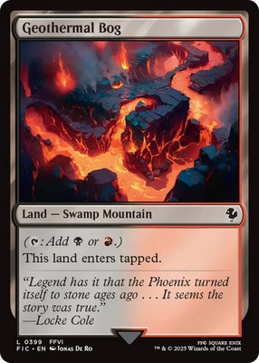 MTG Geothermal Bog [FINAL FANTASY Commander] Near Mint Magic