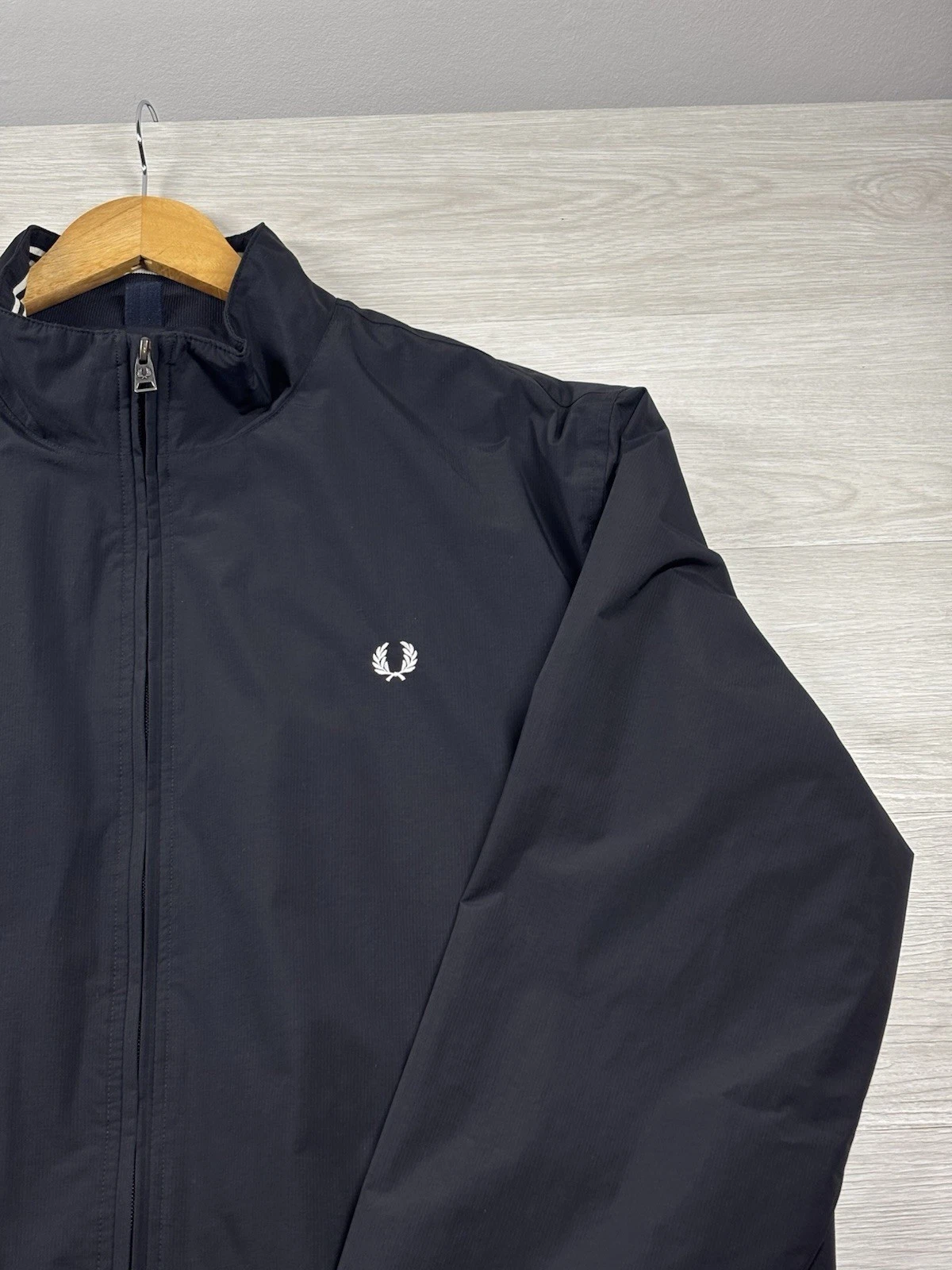 Fred Perry Men’s Brentham Jacket XXL Black Pre Owned Very Good Condition image 6