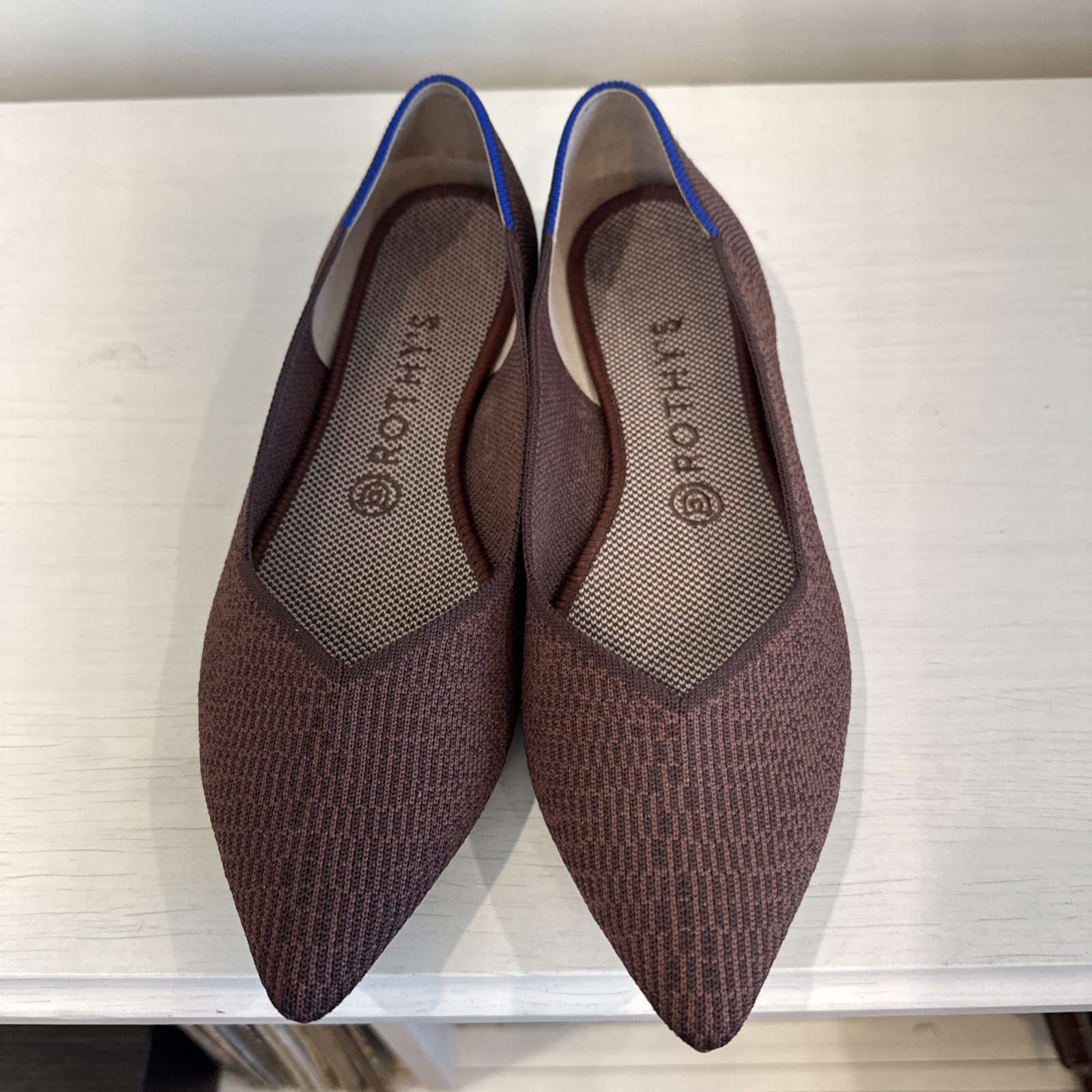 Rothy’s The Point Flat Truffled Python Retired Sh… - image 6