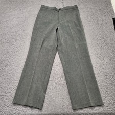 Briggs New York Women's Dress Pants Size 12P Gray Black Herringbone College