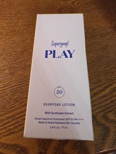 Supergoop PLAY Everyday Lotion SPF 50 PA   2.4 fl.oz Broad Spectrum Sunscreen