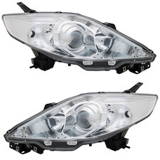 Scheinwerfer Set für Mazda 5 CR19 05-08 Chrom H7 HB3 Halogen Stellmotor LWR