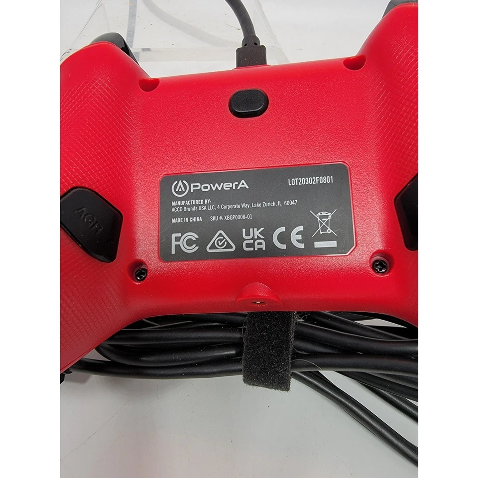 PowerA Enhanced Wired Controller for Xbox Series X/S - Red (XBGP0008-01)  - Image 4 of 4