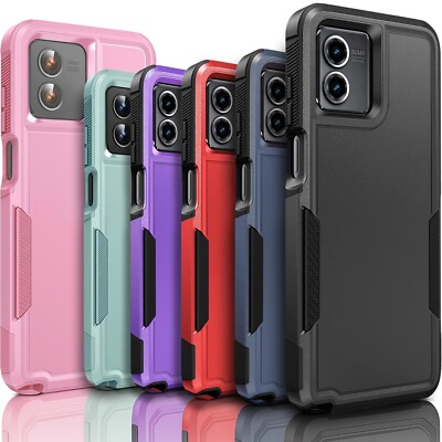 For Motorola Moto G Play 2024 Case Phone Cover Shockproof + Tempered Glass