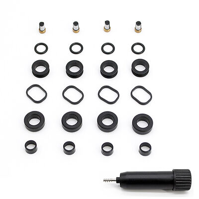 V4 Fuel Injector Repair Seal Kit 4 Set Fits 2004-2009 Mazda RX-8 2970042 FJ674