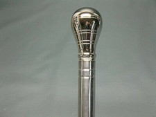 chrome knob Steel Hiking Camping Stick walking cane new designer handmade style