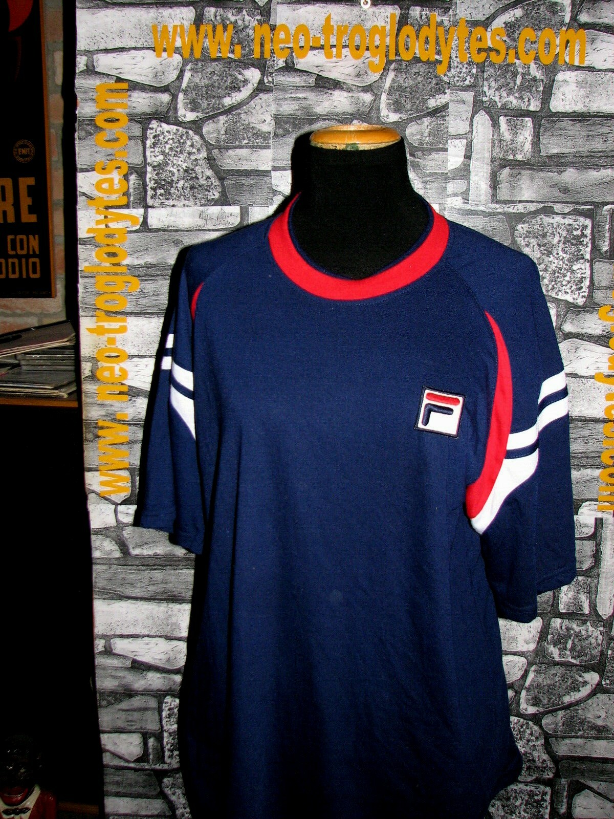 T SHIRT Borg Fila tennis cotton VINTAGE RETRO jersey shirt trikot maillot '80s