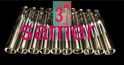  3''   Long 50 Piece 12 mm Glass Blowing Tubes 2 mm Thick Wall SMOOTH ENDS