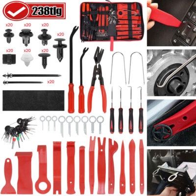 AUTOXBERT 19-tlg. Innenraumwerkzeug Set - KFZ Demontagewerkzeuge, Cliplöser, Schonend Für Verkleidungen