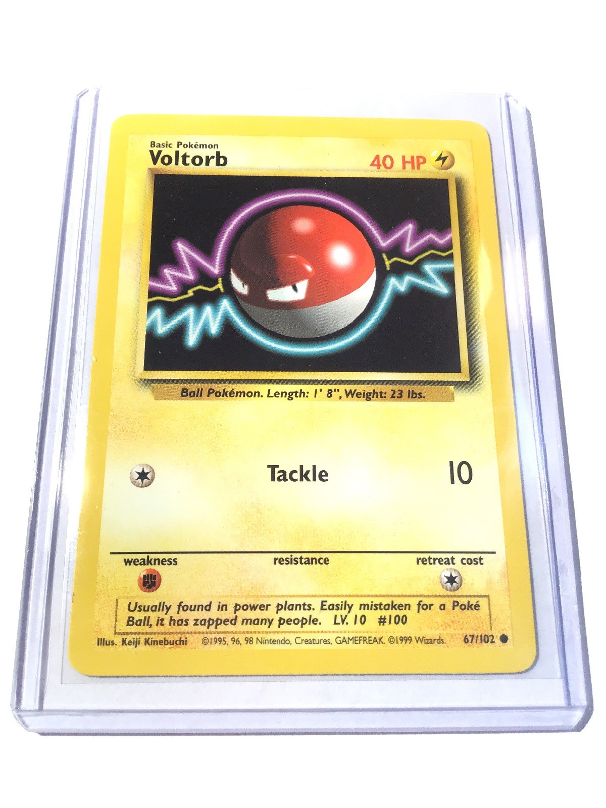 VOLTORB - Base Set - 67/102 - Common - Pokemon Card - Unlimited Edition - NM
